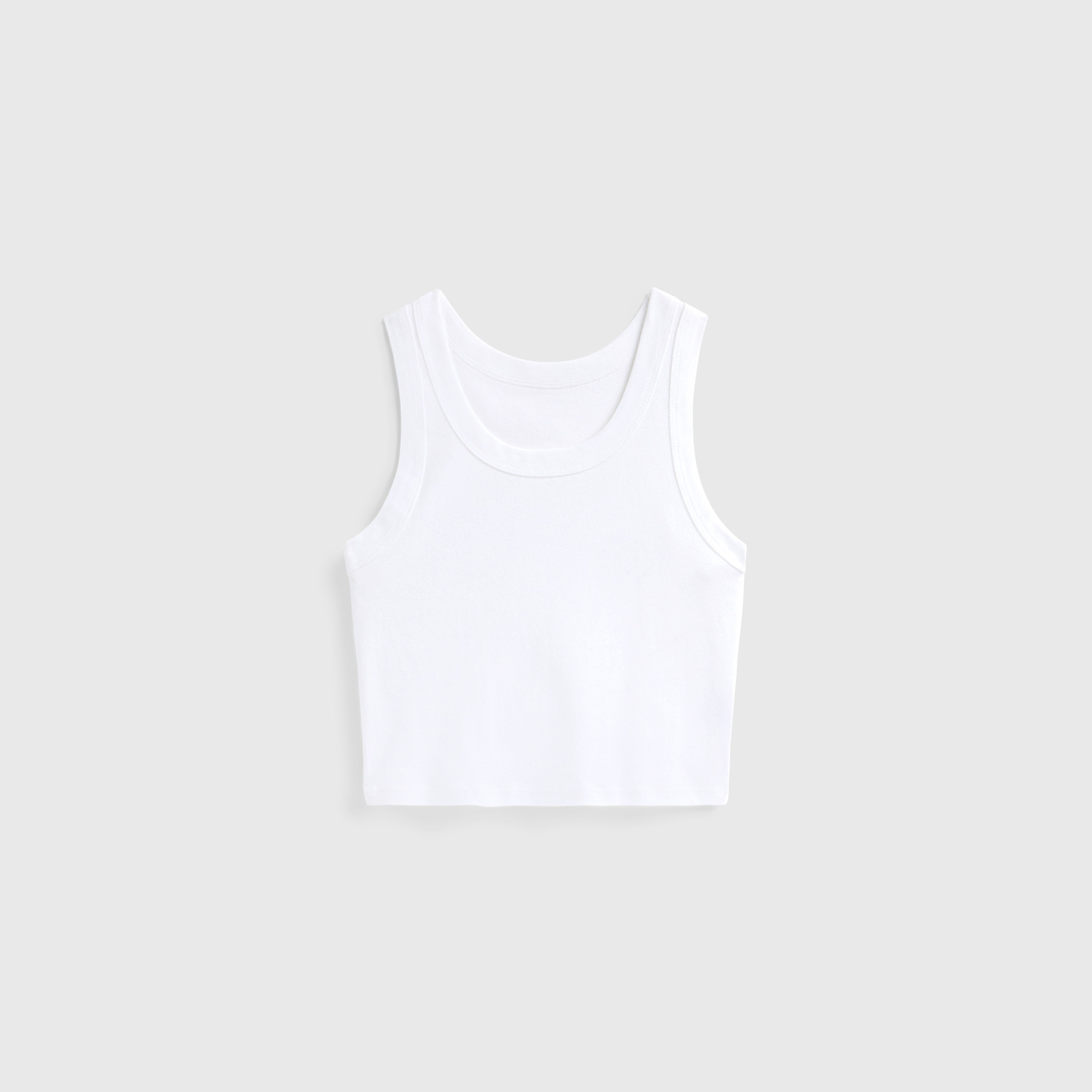 BUS1707BR BABY RIB WOMEN'S CROP TANK