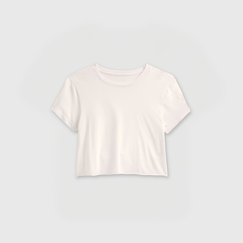 1673 CROP ROCKER TEE